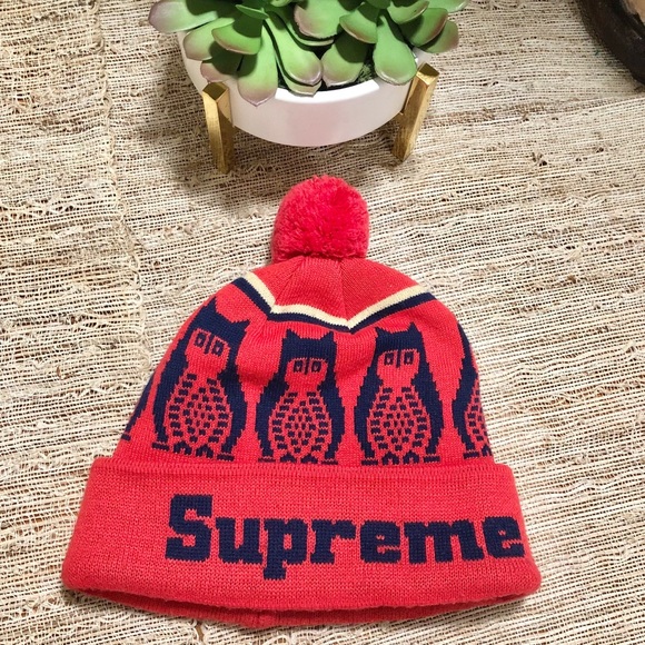 supreme owl beanie